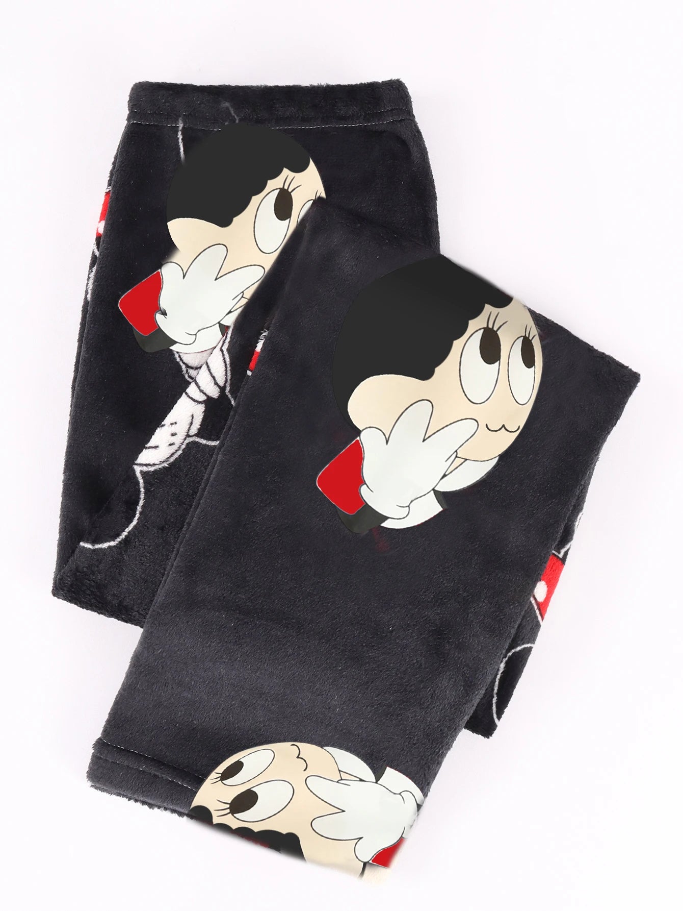 Conjunto de Pijama de Felpa Polar para Mujer – Suave, Cálido y Acogedor, Ideal para Otoño e Invierno, Pijama Largo de Manga Larga y Pantalón Estampado