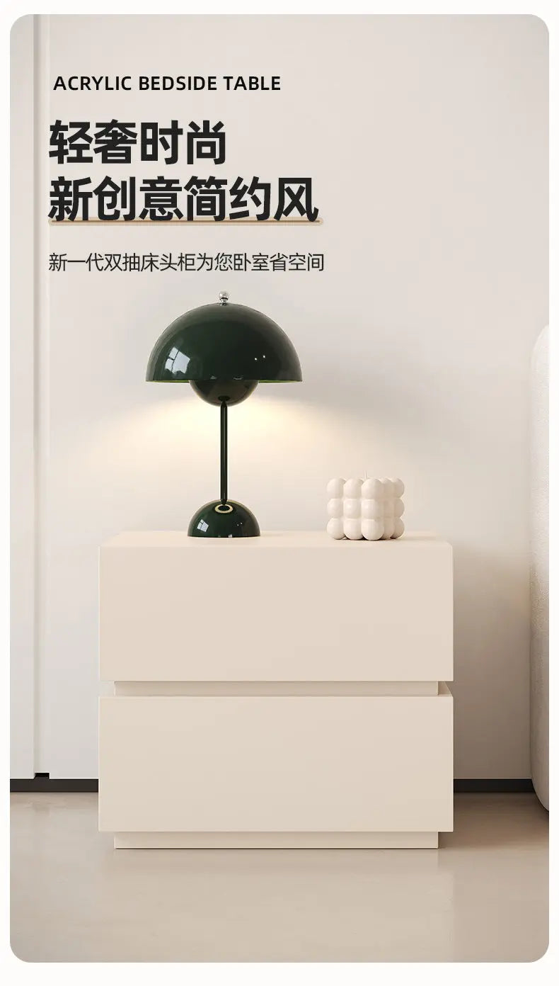 Mesita De Noche De decoración amarilla, mesita De Noche De almacenamiento japonesa barata estética, muebles Retro ahorradores De espacio