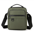 Bolso Bandolera de Lona de Alta Calidad para Hombre, Deportivo, Multibolsillos, con Compartimento para Teléfono, Casual de Negocios, Pequeño, con Cierre