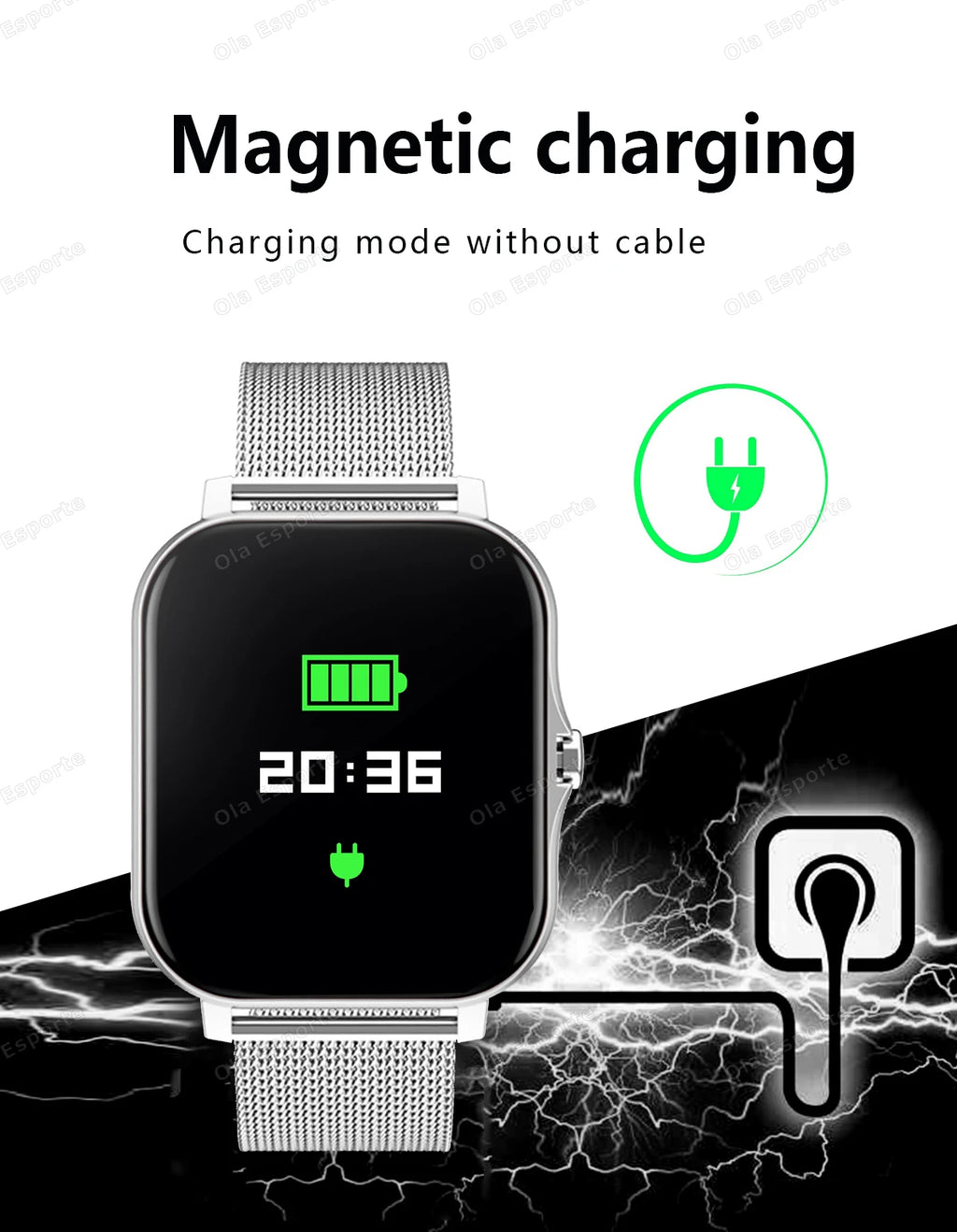 20226 Nuevo reloj inteligente de 1,83 pulgadas Notificaciones de llamadas Monitoreo del sueño Seguimiento de actividad Reloj inteligente Compatible con Android e iOS