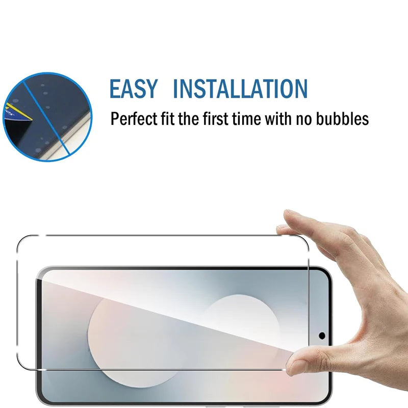 4 Piezas de Vidrio Templado para Samsung Galaxy S25 FE, Protector de Pantalla Transparente para Samsung S25 FE S25FE