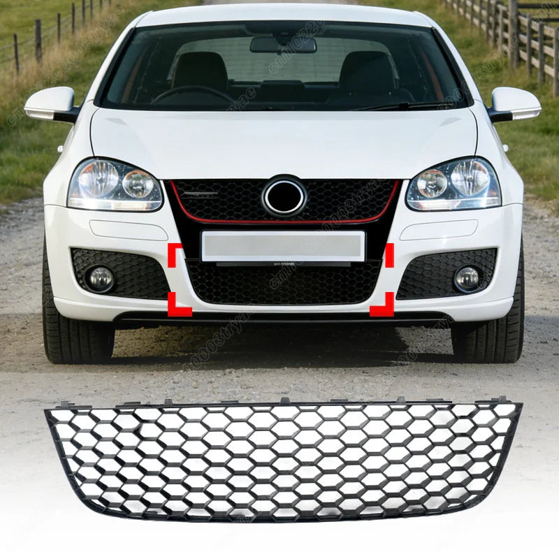 Para Volkswagen Golf MK5 Jetta GLI GTI 2006 2007 2008 2009 4 Uds parachoques delantero inferior Honeycomb malla rejilla modificación cuerpo Kit