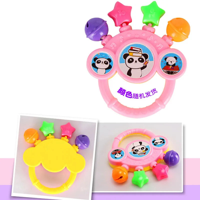 Sonajeros de juguete para bebés, juguetes para la dentición, campana de mano para niños, juegos ABS de desarrollo para niños, juguetes para bebés recién nacidos de 0 a 12 meses