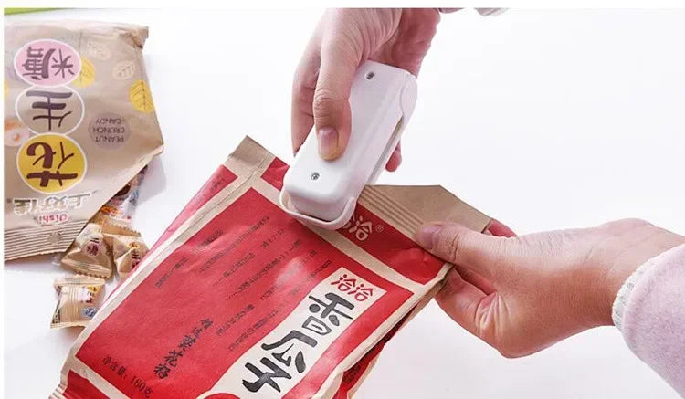 Mini Selladora de Bolsas Térmica, Selladora de Bolsas de Plástico para Alimentos, Selladora Portátil para Empaquetado de Alimentos