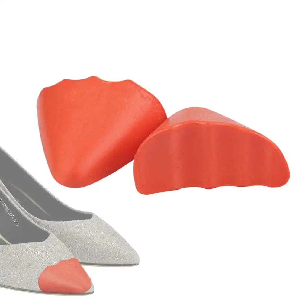 Rellenos de dedos para zapatos, relleno de zapatos de espuma de PU suave y grueso, 1 par de inserciones para los dedos, embutidor de zapatos cómodo antidesgaste para zapatos informales
