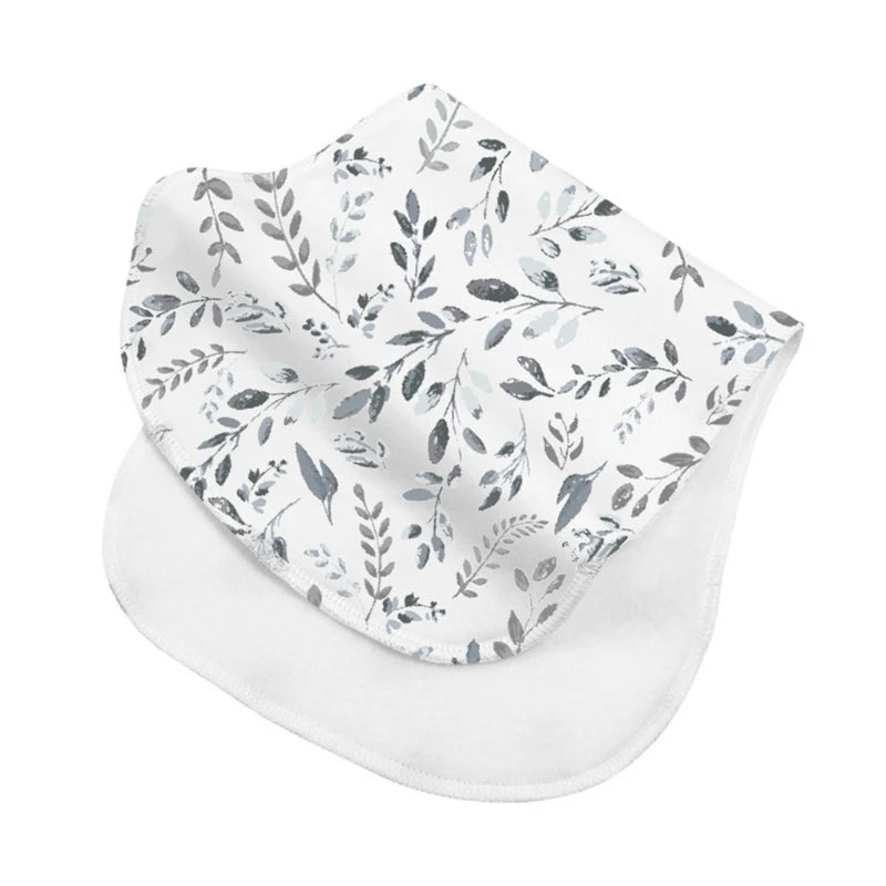 Paños de Bebé de 2 Capas, Baberos Absorbentes para Recién Nacidos, Baberos de Algodón Suave para Bebés, Regalo para Baby Shower