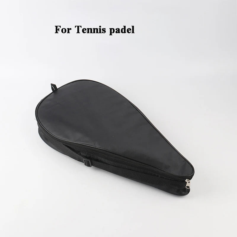 Bolsa de Padel Oxford negra, funda para varias raquetas de tenis, cara suave, fibra de carbono, EVA, bolsas de hombro de tenis Unisex