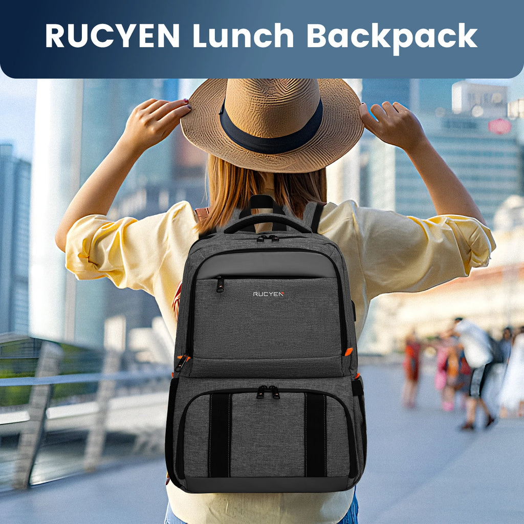 Mochila para el almuerzo, bolsa de Picnic con aislamiento, bolsa de viaje multifuncional, gran capacidad, Picnic al aire libre, Camping, mochila impermeable