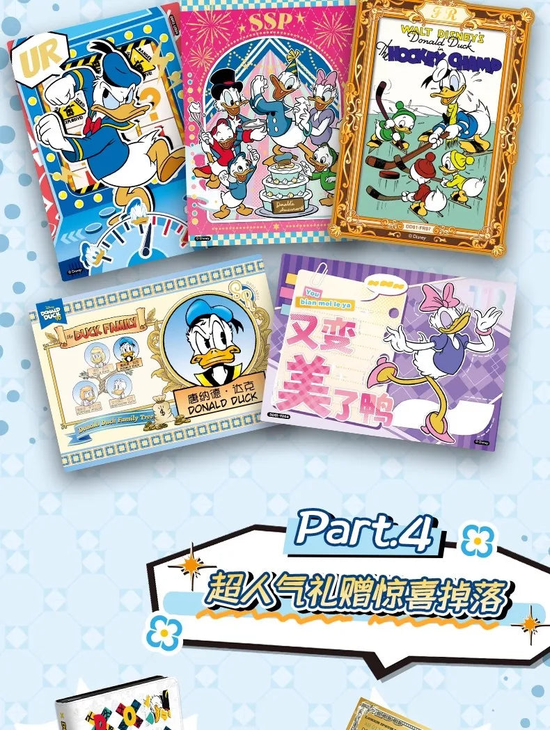 Card.Fun - Tarjeta Original de Disney del Pato Donald, Serie del 90 Aniversario, Tarjeta de Dibujos Animados, Edición Limitada Clásica, Tarjetas Coleccionables