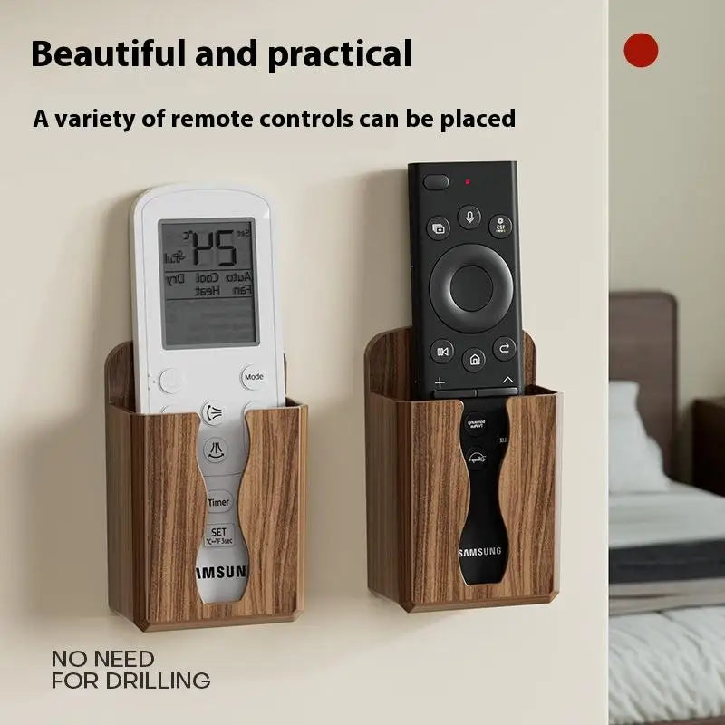 Estuche de carga para teléfono móvil montado en la pared sin perforaciones, 2 tamaños, soporte pegada, Base de Control remoto, soporte para estante de almacenamiento para baño