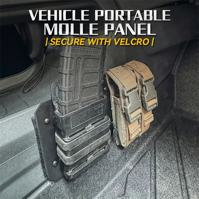 Panel Molle Portátil para Almacenamiento Modular, Organizador de Vehículos, Consola Central, Almacenamiento en el Guantera, Plástico ABS, Accesorios Interiores para Automóviles