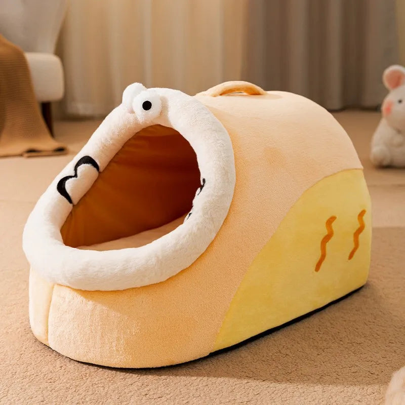 Casa plegable para mascotas, estera para perrera para perros, animales, gatos, nido para gatitos, cesta para perros pequeños, peluche, cueva de Chihuahua, cama, 2022