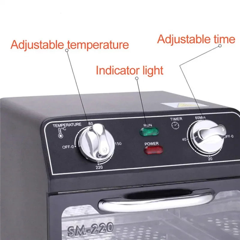 Caja esterilizadora de calor seco Desinfectante de alta temperatura para herramientas de uñas, instrumentos de manicura Equipo de peluquería Almacén de México