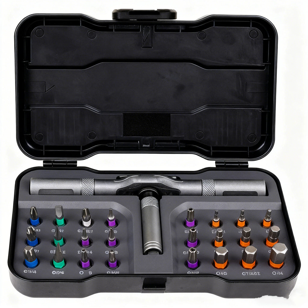 Juego de Destornilladores de Trinquete Multifuncional 24 en 1, Mini Kit de Herramientas de Reparación, Múltiples Puntas Magnéticas, Herramienta Doméstica para PC y Escritorio