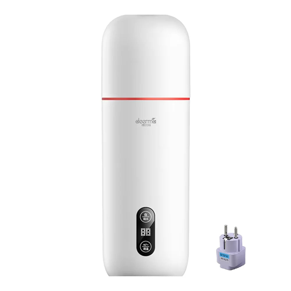 Botella de agua Deerma DEM-DR035 de 350 ml, taza de agua eléctrica portátil con control táctil, termo, hervidor de agua inteligente