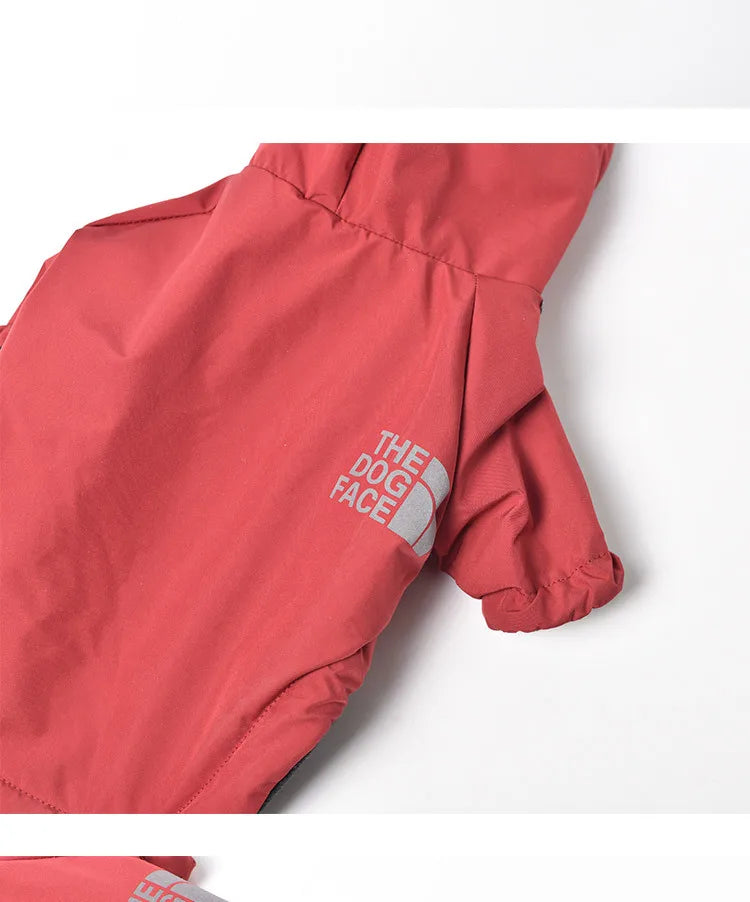 Ropa reflectante para mascotas, abrigo cálido impermeable para perros, chaqueta con capucha de algodón, cara de perro, ropa para perros pequeños, otoño e invierno