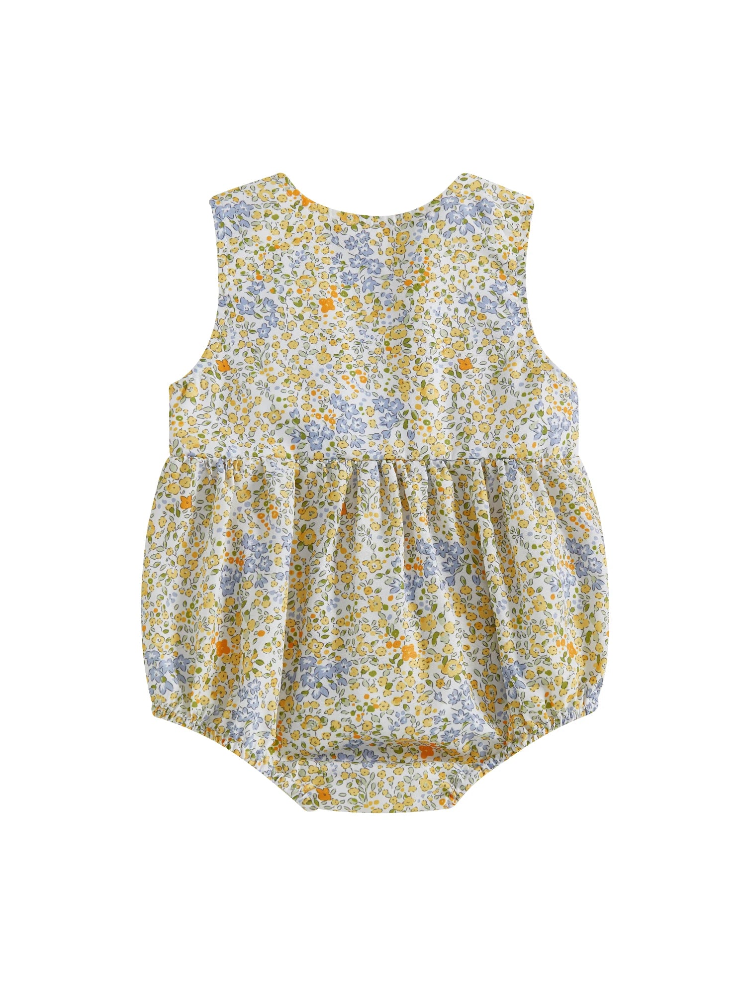 Lindo pelele de verano para bebé niña con bordado de pato, sin mangas, cuello redondo, dulce mono floral, trajes de sol