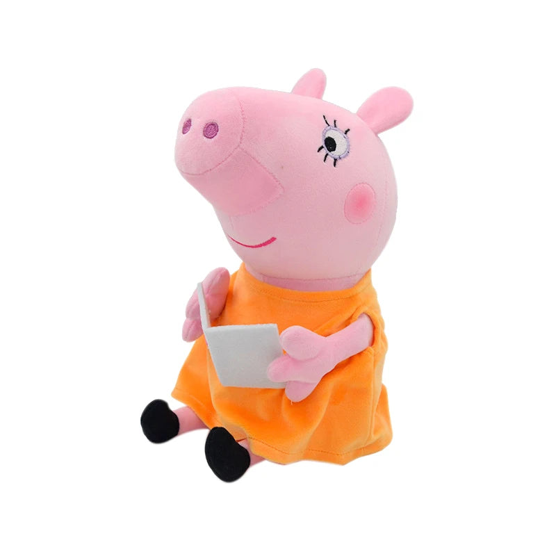 30cm Original Peppa Pig juguetes de peluche George Eddie Bear Mr dinosaurio figura de Anime juguetes de peluche niños juguete de regalo de Navidad