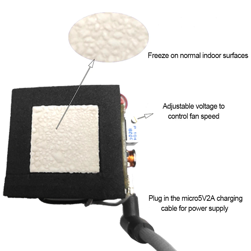 SR-01 5V DIY enfriador de radiador de teléfono móvil placa de refrigeración Semiconductor tableta silenciosa artefacto de disipación de calor de ordenador