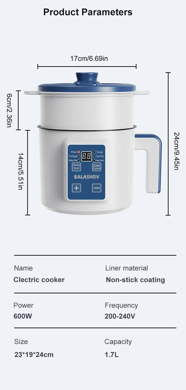 Olla arrocera eléctrica individual de doble capa, Mini cocina automática inteligente para el hogar, enchufe europeo de 220V, multicocina de arroz al vapor P