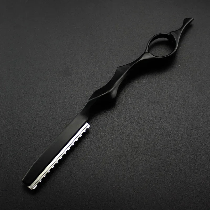Navaja de Aluminio para Adelgazar el Cabello, Cuchilla de Corte Profesional, Afilada, para Barbería, Herramientas de Salón