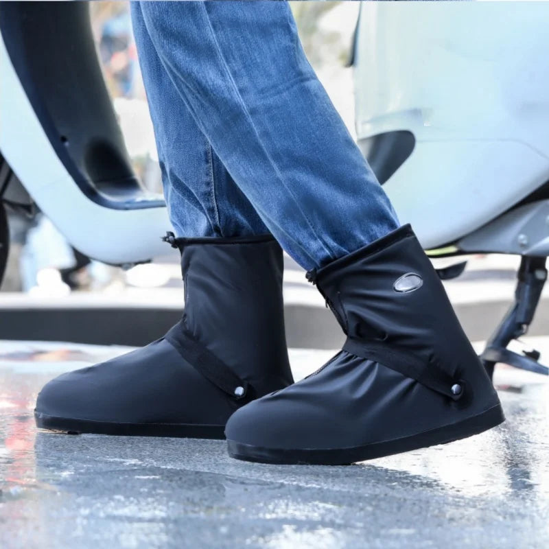 Cubierta impermeable para zapatos contra la lluvia, cubiertas antideslizantes reutilizables para botas de senderismo y ciclismo, protectores para zapatos, cubierta para botas de arena húmeda para lluvia y nieve