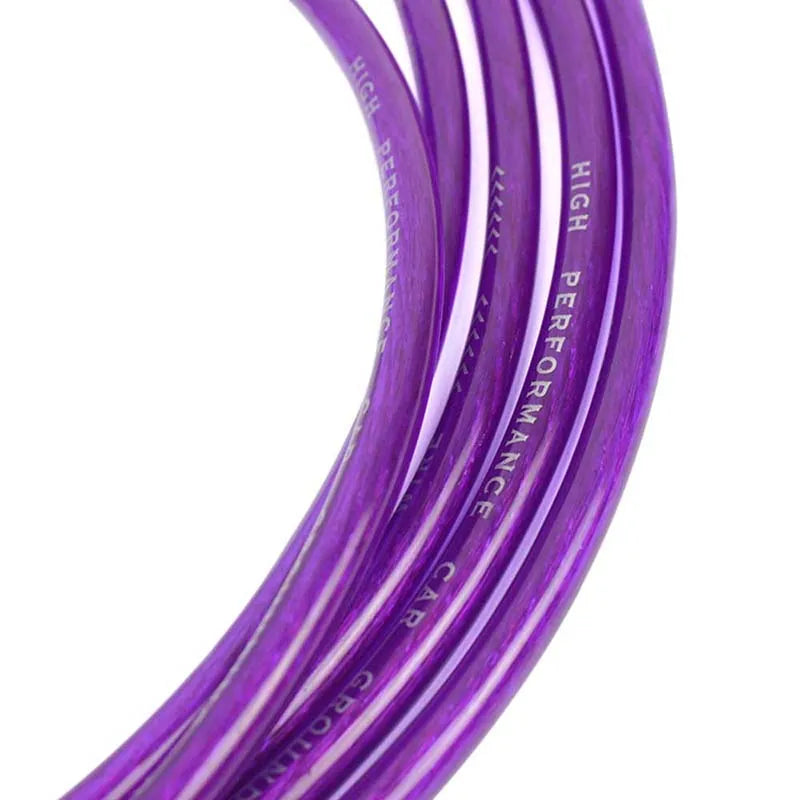 Kit de cables de conexión a tierra Cables de tierra de coche universales de 5 puntos Alto rendimiento Mejora la potencia JDM Racing Azul Púrpura Rojo