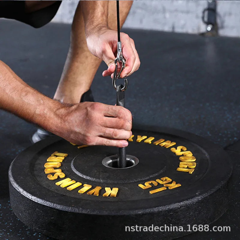 Pasador de carga para gimnasio, sistema de Cable de polea de acero inoxidable para Fitness, accesorio para mancuernas, marco de soporte para rodajas de barra para levantamiento de pesas