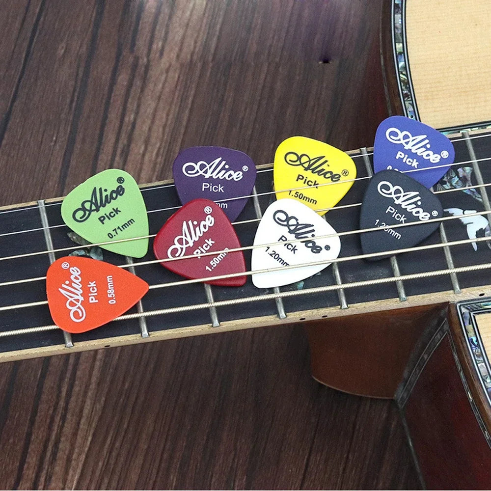 10-50 Uds. De púas de guitarra de 0,96mm de espesor, accesorios para guitarra, púas de bajo eléctrico acústico Alice, púas mediadoras de guitarra