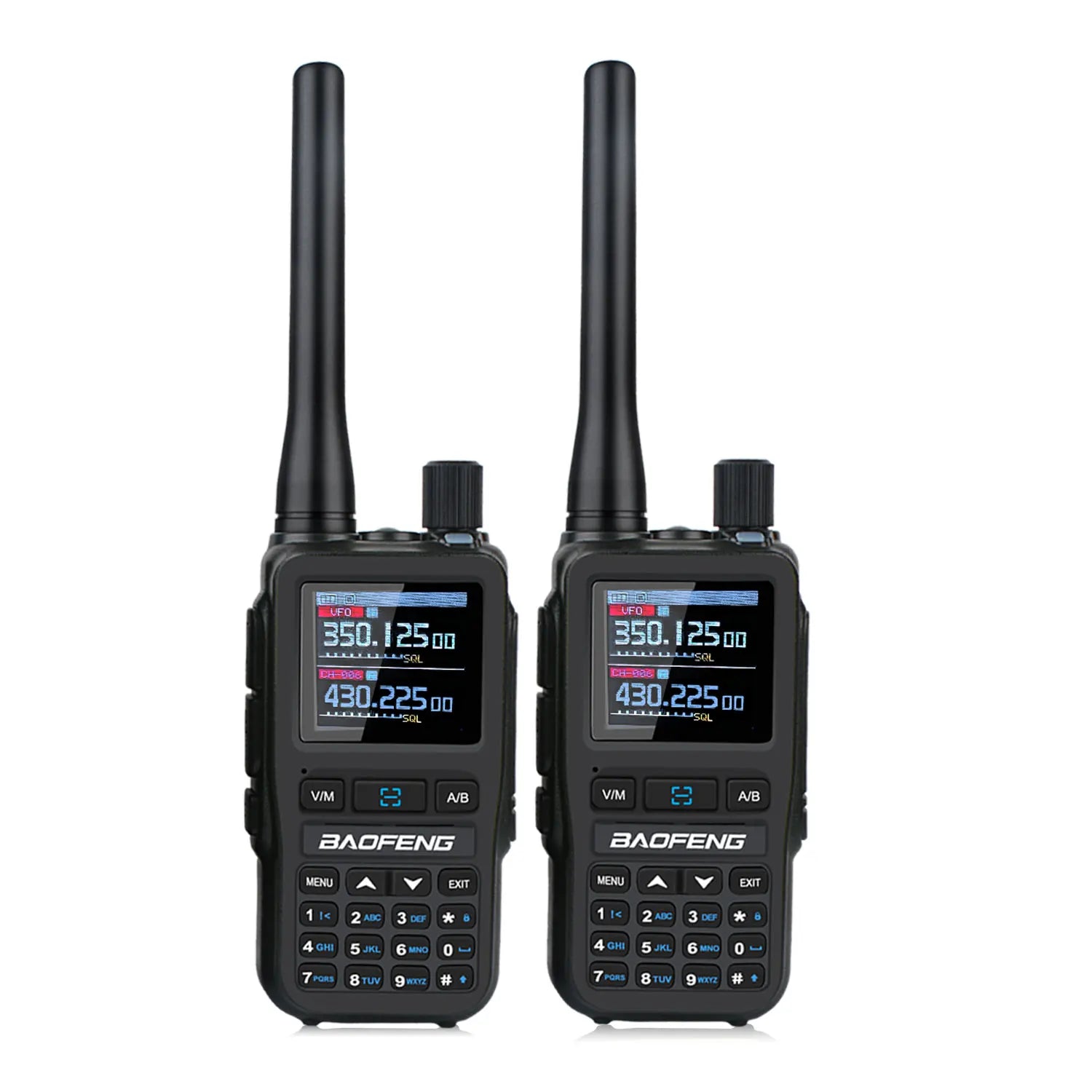 2 unids/pack Baofeng UV-5R Mini doble banda Dual PTT Walkie Talkie 5RMINI banda aérea Rx 5W compacto VOX FM Radio aficionado carga tipo C