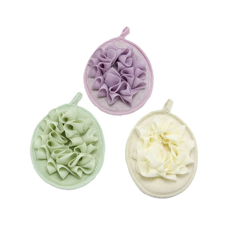 Depurador de baño para el cuerpo, Bola de lufa, ducha, Bola de baño de masaje, toalla de flores para el cuerpo, el mejor exfoliante corporal para ducha, herramienta de baño