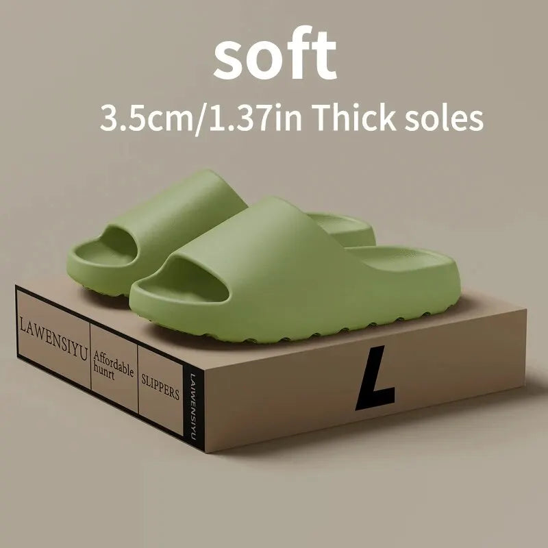 Sandalias de Coco con Suela Gruesa, Sensación de Caminar sobre Nubes, Antideslizantes, Novedad de Verano (Caja de zapatos no incluida)