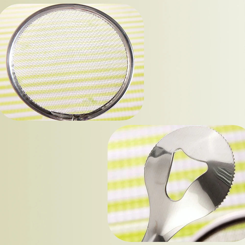 Filtro de pinza para freír aceite de acero inoxidable, colador de malla fina con pinzas de Clip para freír aceite, alimentos, barbacoa, herramientas de cocina