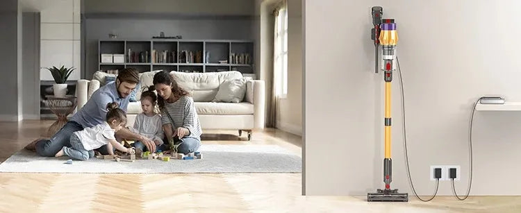 MPQU-aspiradora inalámbrica con pantalla táctil, 50kPa, 550W, batería extraíble, 3 modos de alimentación, escoba eléctrica recargable