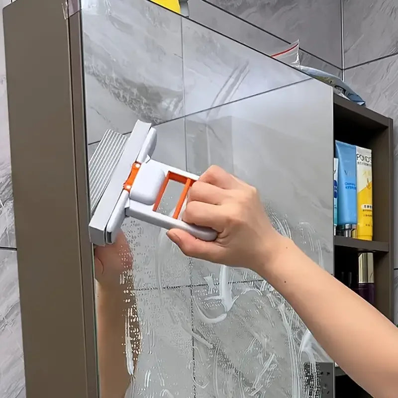 Mini fregona multifuncional |   Fregona retráctil húmeda/seca para cocina, baño, coche |   Plástico duradero |   Herramienta compacta y de limpieza del hogar