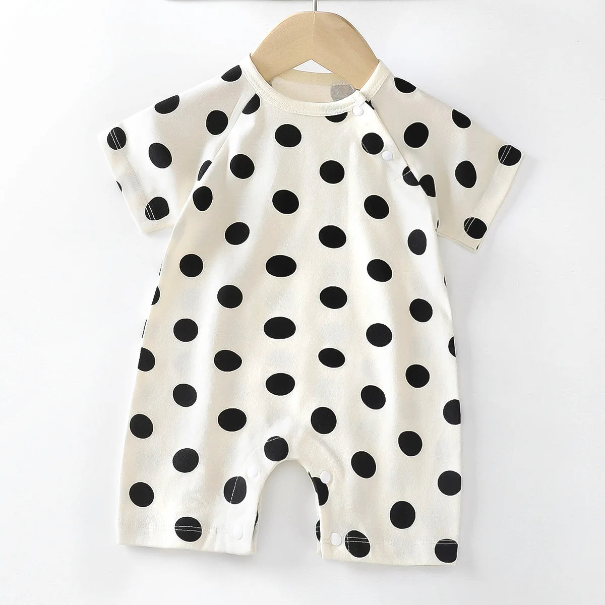 Monos de dibujos animados para bebé, mono de algodón transpirable de verano de manga corta para recién nacidos, niños y niñas, ropa para gatear