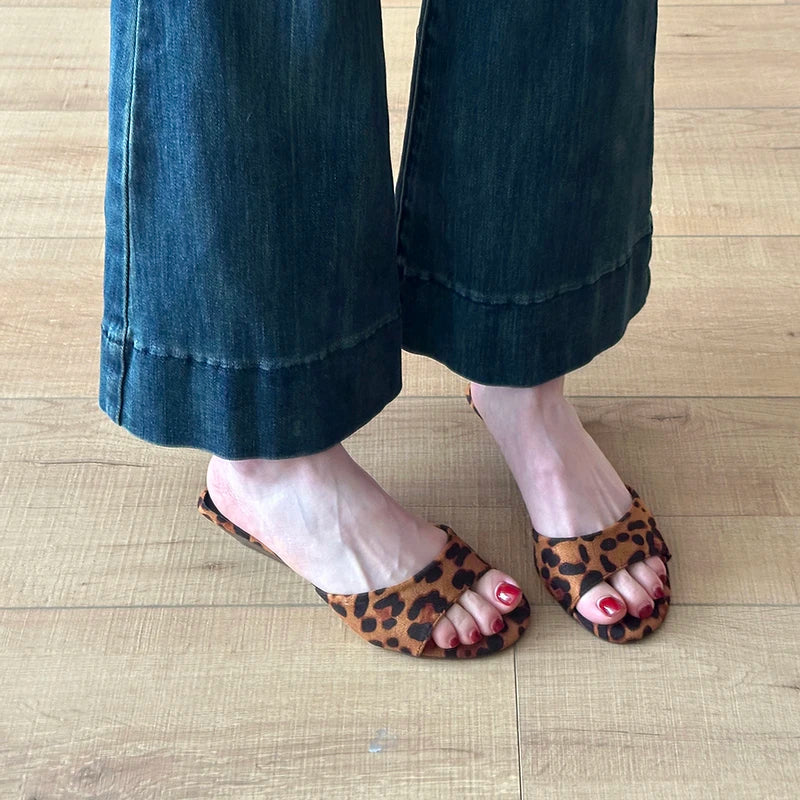 Sandalias de Verano para Mujer, Punta Abierta, Gamuza, Elegantes, Color Sólido, Tacón de Cuña, Zapatos de Vestir, Cómodas, para Playa y Exteriores