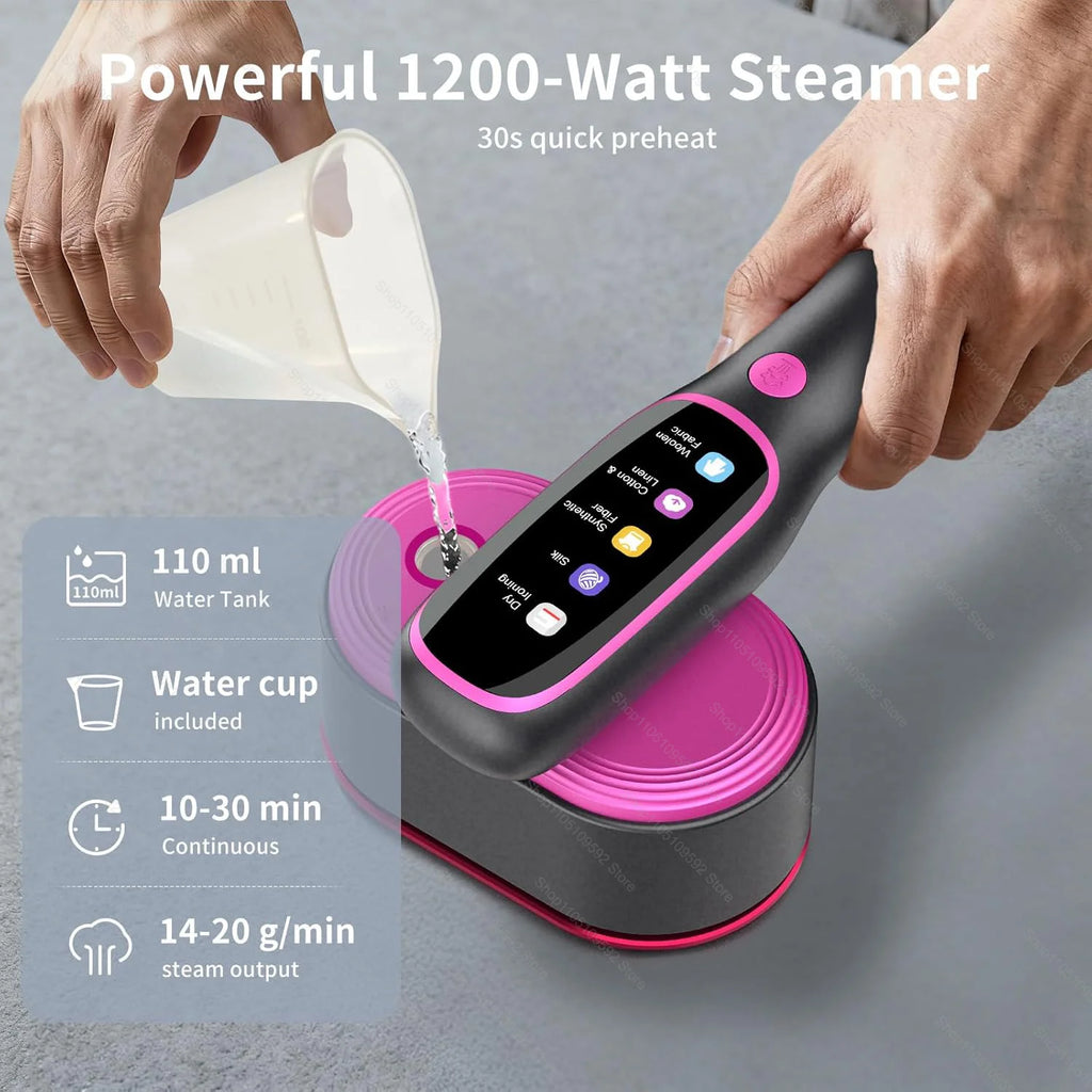 Mini vaporizador de ropa para ropa, plancha de vapor portátil de mano para viajar en casa, planchado de ropa, máquina de planchar en seco y húmedo
