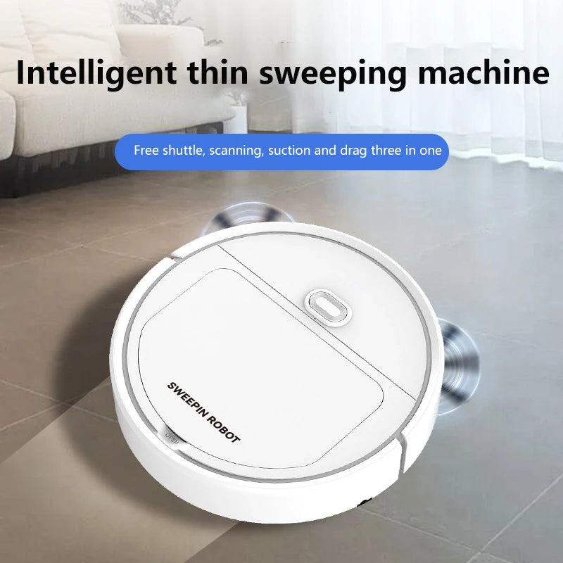Nuevo Robot Aspirador Inteligente 3 en 1 2026, 4000 Pa de Succión Potente para Dormitorio, Sala de Estar, Pisos Duros, Pelo de Mascotas y Alfombras
