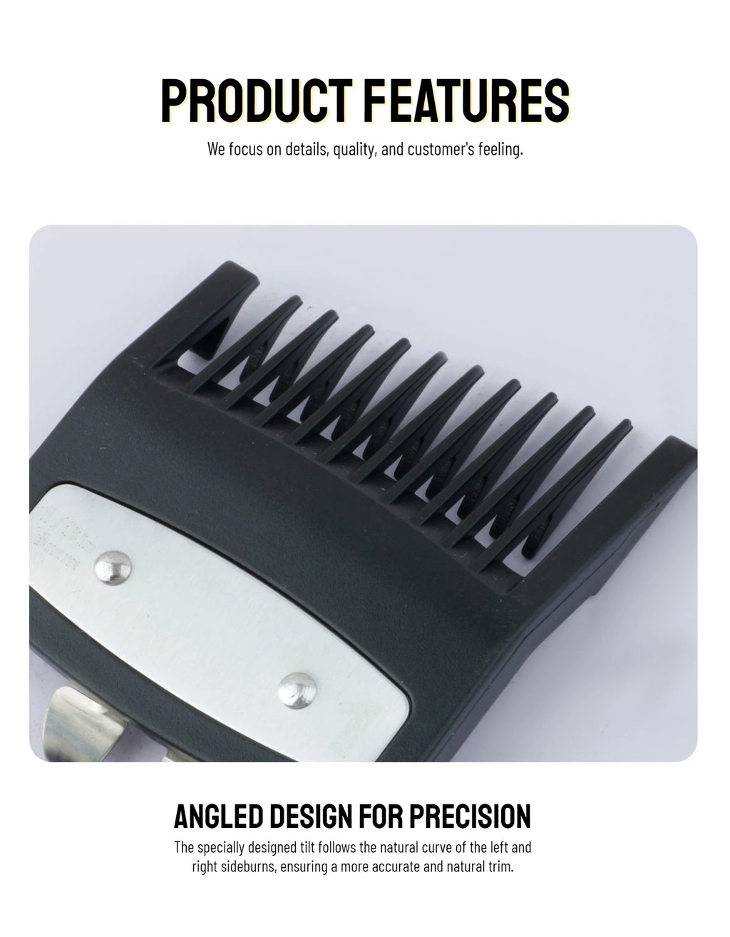 Peines de límite para cortapelos profesionales, guía de corte de pelo para peluquero, protectores para maquinilla de cortar el pelo, herramientas de estilismo de 3mm/4,5mm, 2 uds.