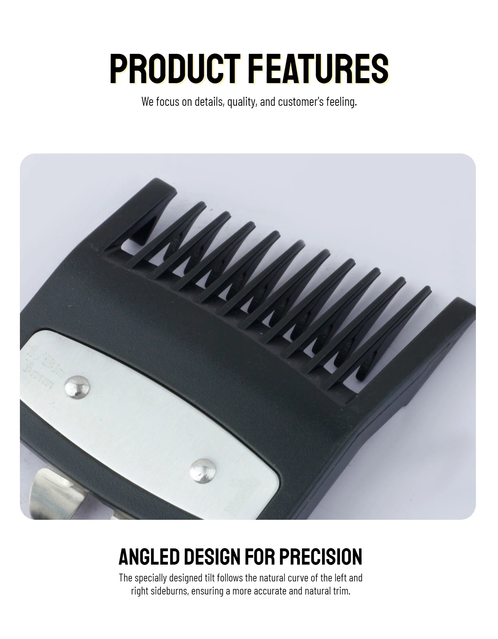 Peines de límite para cortapelos profesionales, guía de corte de pelo para peluquero, protectores para maquinilla de cortar el pelo, herramientas de estilismo de 3mm/4,5mm, 2 uds.