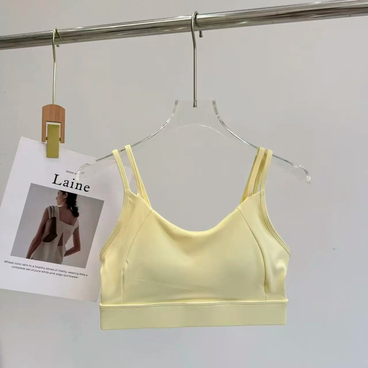 Sujetador Deportivo para Mujer, Resistente a Impactos y con Efecto Push-Up, Ropa Deportiva, Sujetador de Yoga de Secado Rápido para Verano y Alta Intensidad
