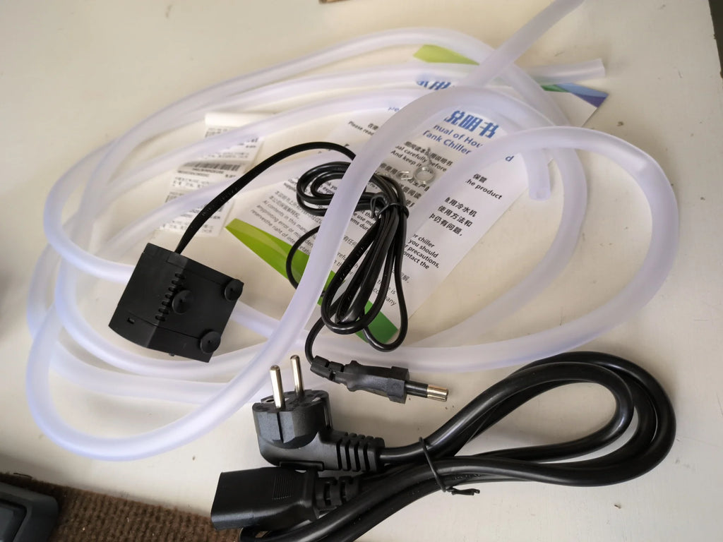 Enfriador de Agua para Acuario de 60L, Calentador para Pecera de 10-40 cm ℃   Sistema de Temperatura Constante con Bomba para Cría Acuática