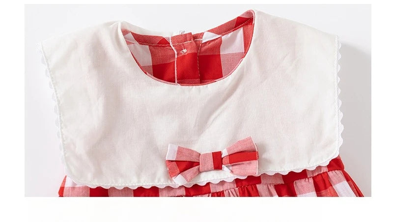 ZOETOPKID-Body para bebé de 0 a 24 meses, ropa sin mangas a cuadros con bordado Floral, de una pieza, para verano