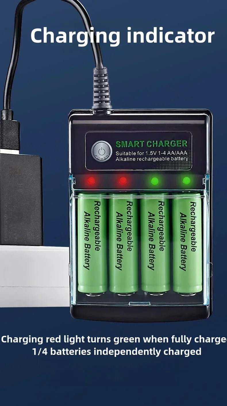 Batería AAA recargable AA Original, 1,5 V, AA 9800mAh/AAA 8800mAh para reloj, Radio, videojuego, cámara Digital, cargador AA AAA