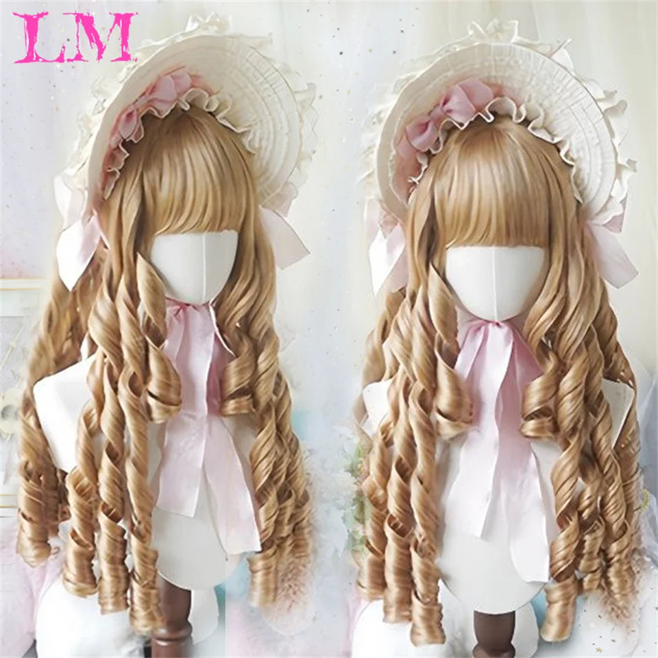 Pelucas sintéticas largas y rectas LM, color azul claro con reflejos de ceniza, peluca de Cosplay con flequillo para mujeres, pelo Natural, fibra resistente al calor