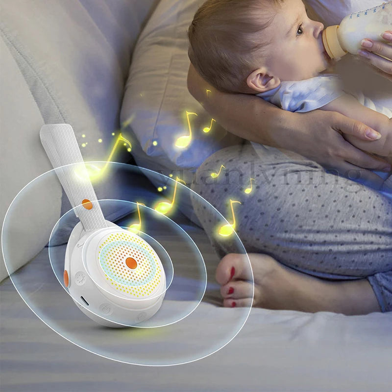 Máquina Portátil de Ruido Blanco con Bluetooth para Ayudar a Dormir al Bebé, Batería Integrada, Calmante para Dormir al Bebé para Guardería y Viajes