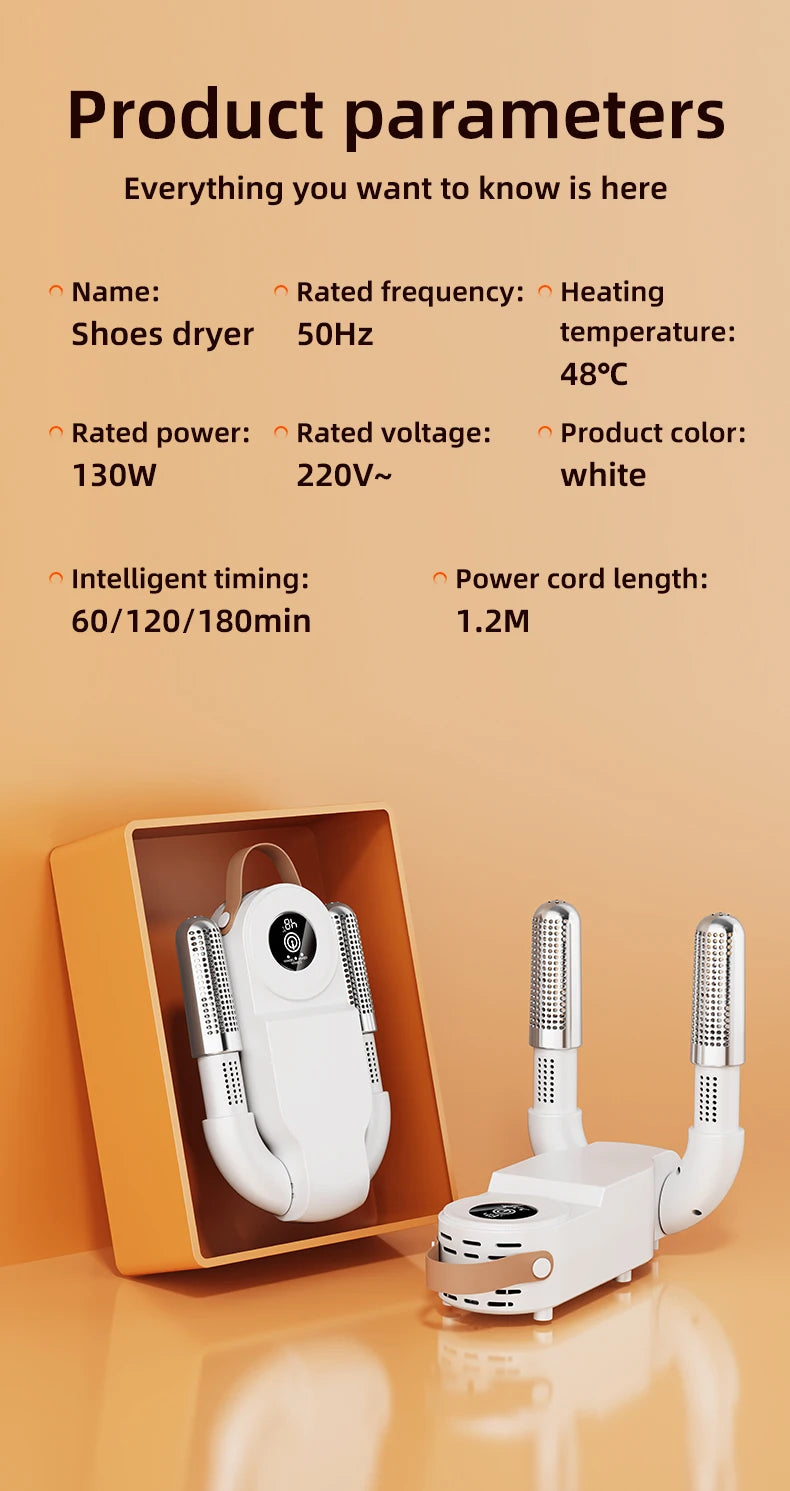HOMEFISH Secador de zapatos eléctrico de estilo coreano 220 V - Calentador de calzado para desodorizar y esterilizar aparatos de uso doméstico