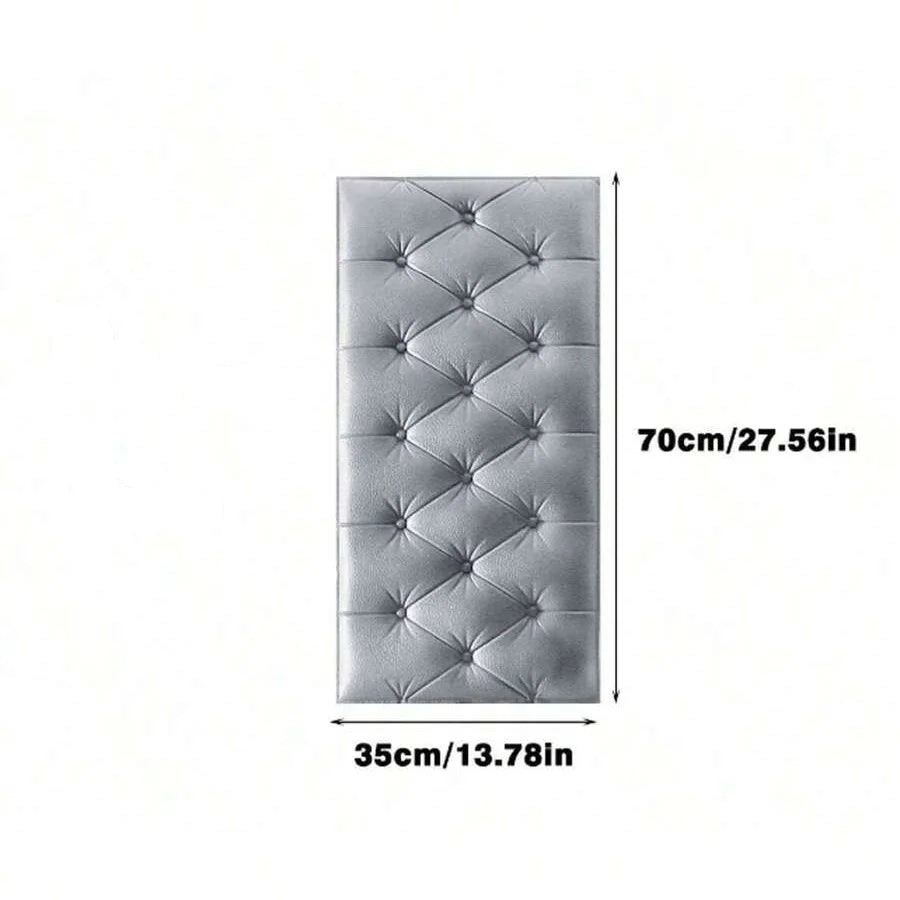 Pegatinas de pared 3D, papel tapiz autoadhesivo grueso Tatami, alfombrilla de pared anticolisión, cojín de espuma suave para dormitorio de niños y sala de estar