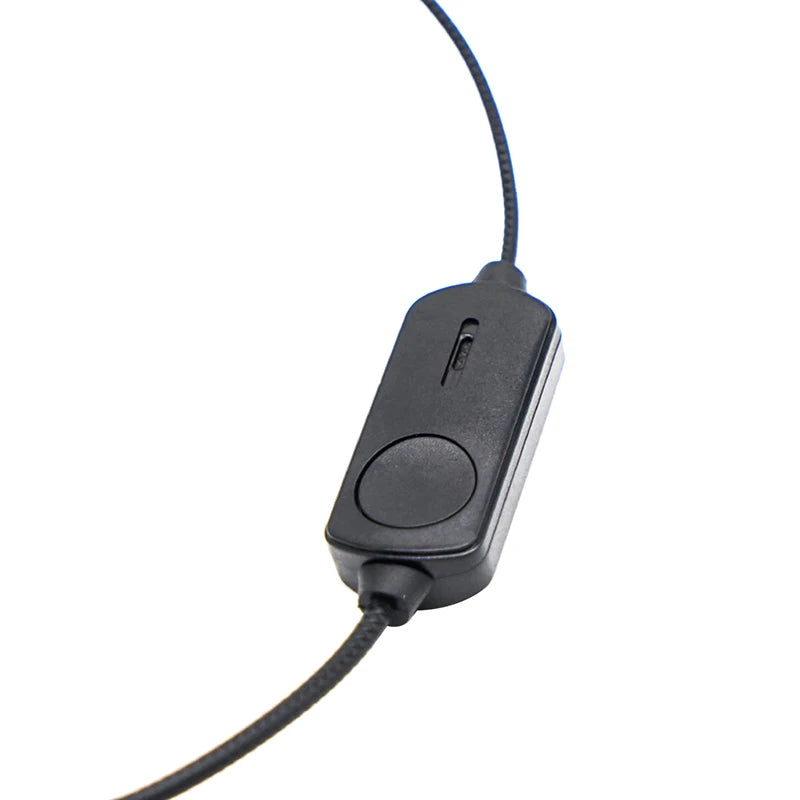 Auriculares con gancho para la oreja para walkie talkie BF760 BF996, micrófono con cable con enchufe K, auriculares de Radioaficionado bidireccional